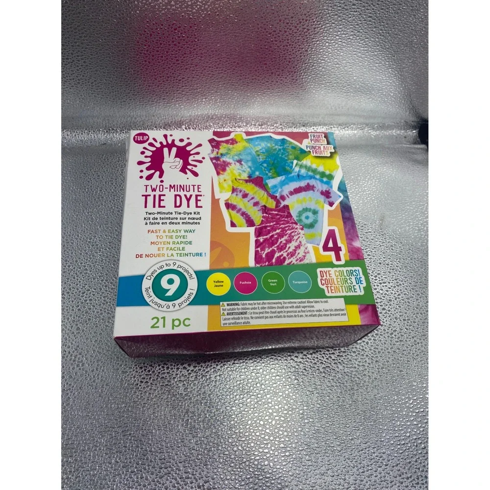 Tulip One-Step Tie-Dye Kit Bundle 2-Minute Tie Dye and Stripes Kit 2 Boxes NEW